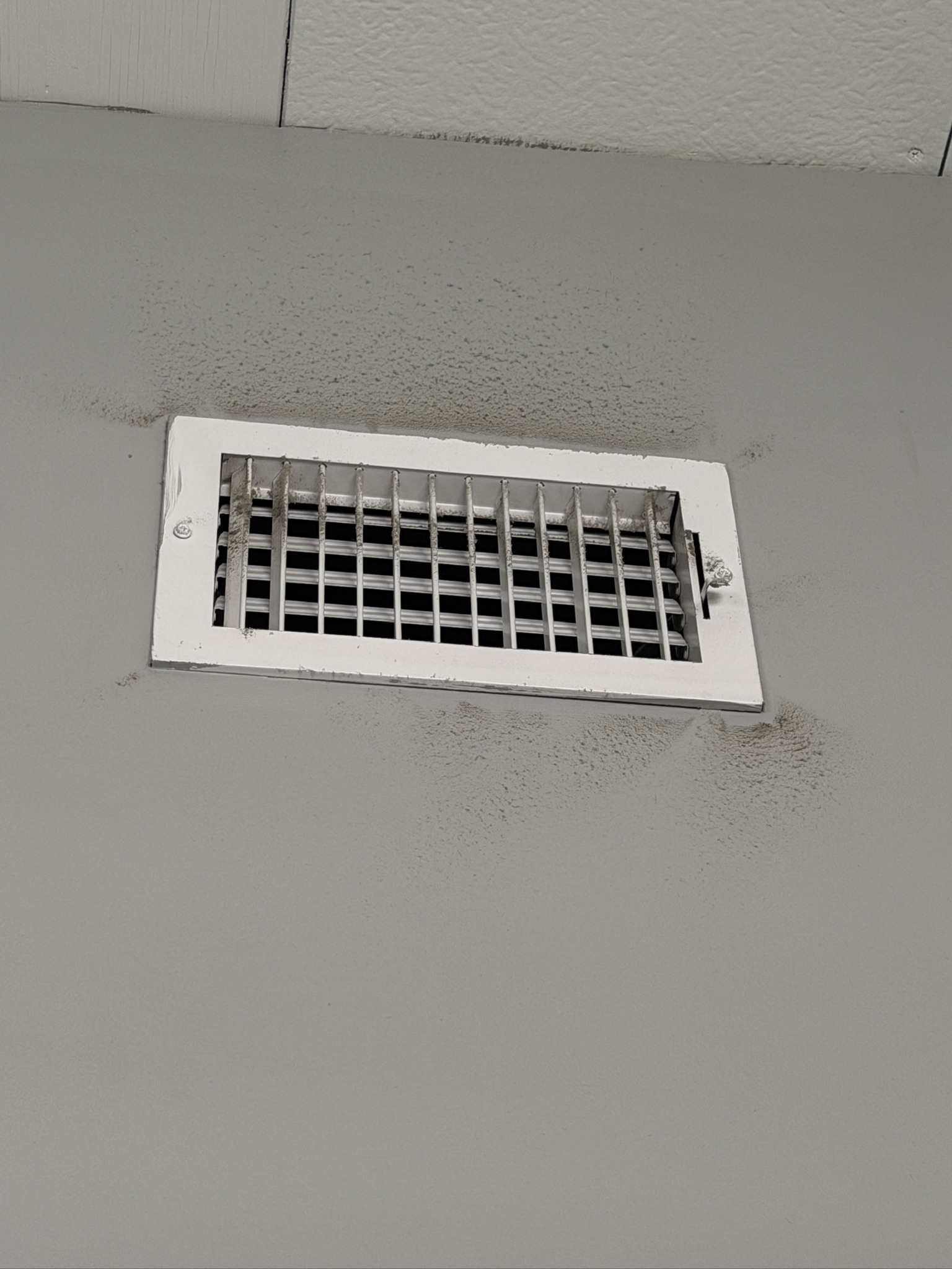 Before — dirty vent